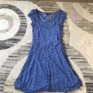 Blue lace dress